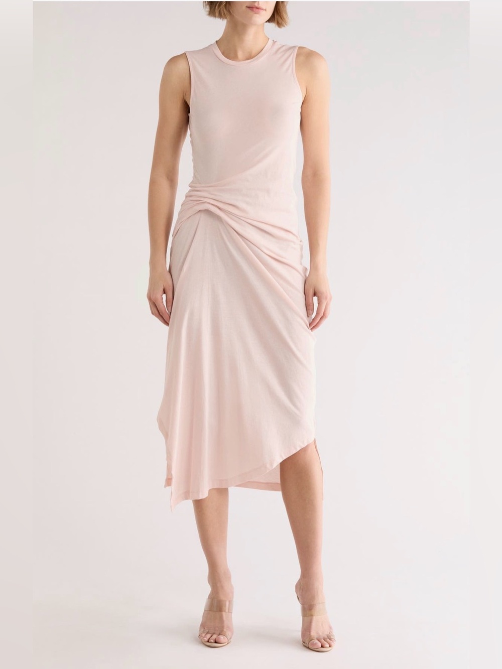 All Saints Rivi Draped Midi Dress
